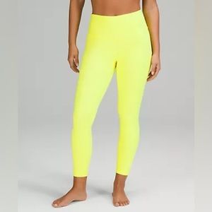 Lululemon Wunder Under HR Tight 25” Highlight Yellow